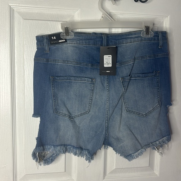 Destroyed and Distressed Denim Shorts - Picture 6 of 7